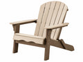 Adirondack-Gartenstuhl 83 x 76 x 98 cm Kunststoff Beige/Braun mit breiten Armlehnen