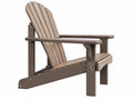 Adirondackstuhl 79 x 88 x 95 cm aus Kunststoff Braun Holzoptik für Garten und Terrasse