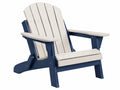Adirondack Gartenstuhl 80 x 85 x 98 cm aus Kunststoff Blau Creme mit breiten Armlehnen