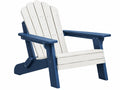 Gartenstuhl 84 x 80 x 98 cm aus Holz Weiß Blau im Adirondack Stil